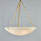 Alabaster Bowl Pendant Lamp
